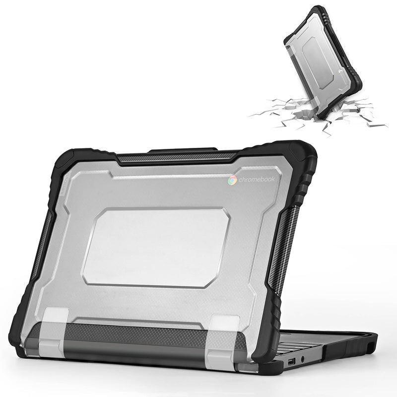 TechProtectus ShockProof Hard-Shell Case for Lenovo 11" 500e or 500w Gen 4 Chromebook (Black)