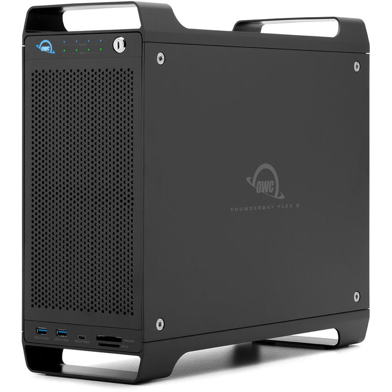 OWC ThunderBay Flex 8 80TB 8-Bay Thunderbolt 3 RAID Array (4 x 8TB U.2 SSDs, 4 x 12TB HDDs)