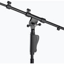 On-Stage MS7550 One-Handed Tripod Microphone Stand with Telescoping Boom (Brown Box)