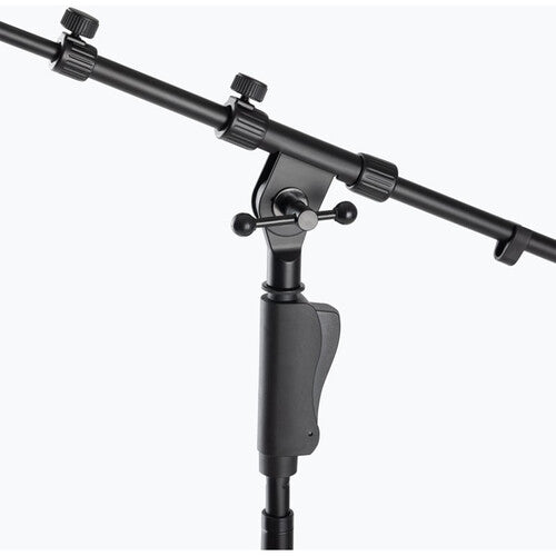 On-Stage MS7550 One-Handed Tripod Microphone Stand with Telescoping Boom (Brown Box)