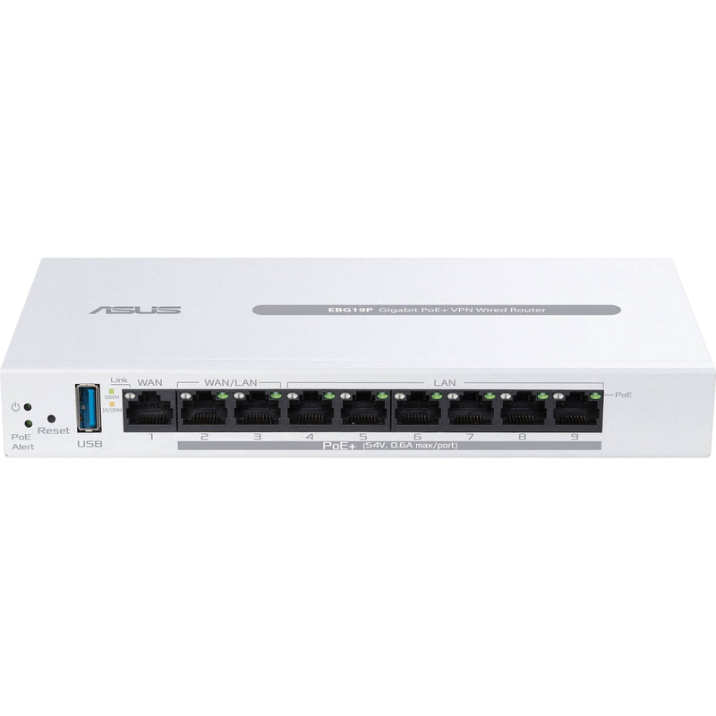 ASUS ExpertWiFi EBG19P 8-Port Gigabit PoE+ Compliant VPN Wired Router