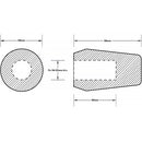 Radius Shotgun Microphone Foam Windshield for Sennheiser MKH 50