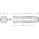 Radius Shotgun Microphone Foam Windscreen for 0.74 to 0.86" Diameter Microphones (Black, 7.1")