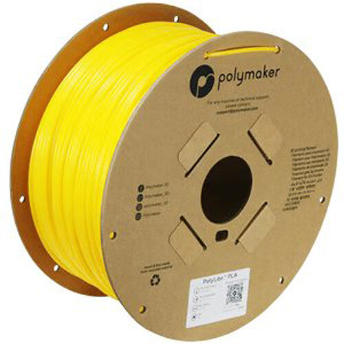 Polymaker 2.85mm PolyLite PLA Filament (3kg, Yellow)