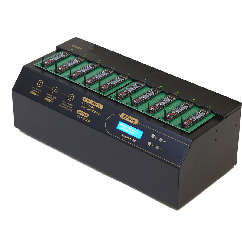 EZ Dupe 9-Copy PCIe/M.2 NVMe/M.2 SATA Duplicator - 300MB/s