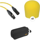 B&H Photo Video Performance Microphone Windscreen and XLR Cable ID Kit (Yellow)
