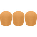 WindTech 900 Series Windscreens for 1-5/8" Diameter Microphones (3 Pack, Orange)