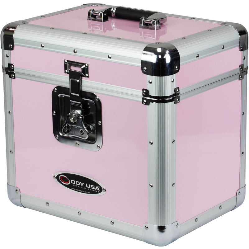 Odyssey Krom Series KLP2 Stackable Record/Utility Case (Pink)