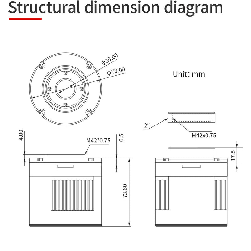 ZWO ASI990MM Pro Cooled Monochrome SWIR Astronomy Camera