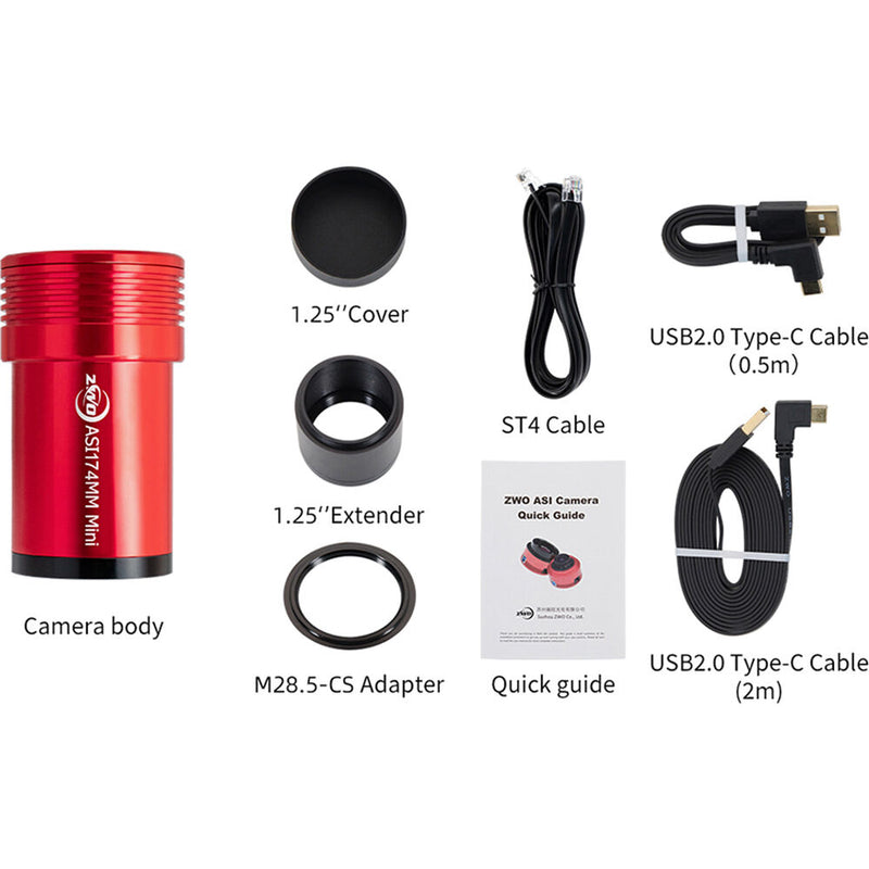 ZWO ASI174 Mini USB2.0 Mono Guide Camera