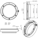 ZWO Canon EOS Lens Adapter for 2" EFW Filter Wheel