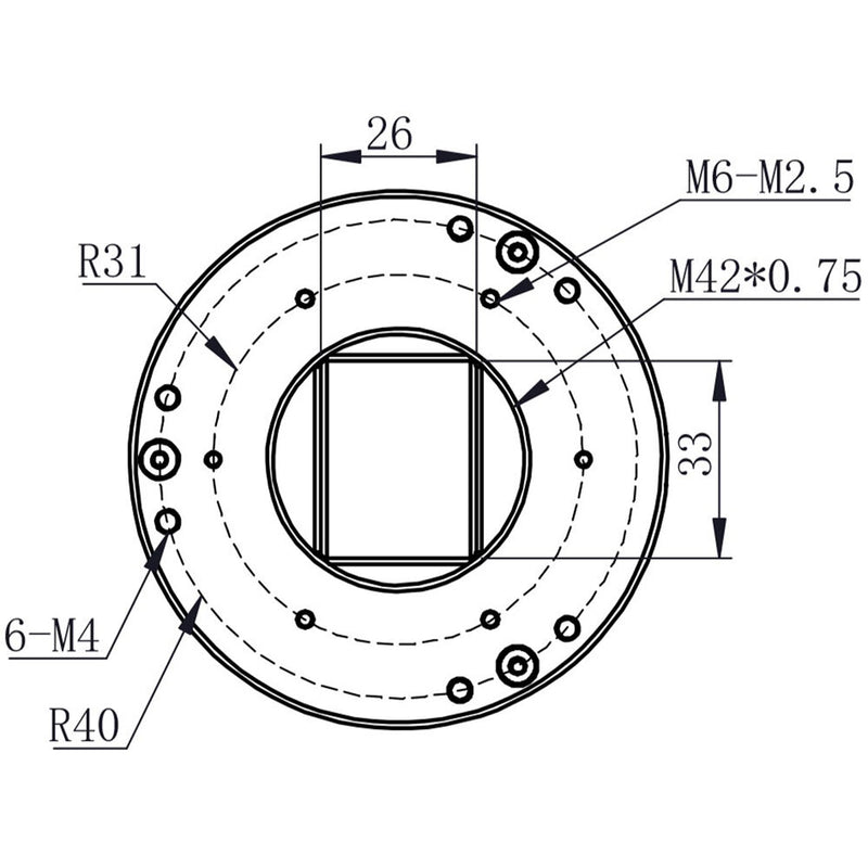 ZWO M42 Sensor Tilt Plate