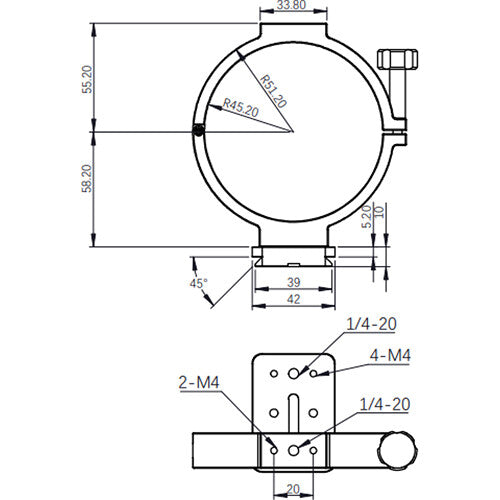 ZWO Holder Ring for ASI Cooled Camera (78mm ID)