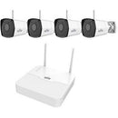 Uniview 4-Channel 2MP Wi-Fi NVR with Four 2MP Wi-Fi Bullet Cameras (No HDD)