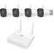 Uniview 4-Channel 2MP Wi-Fi NVR with Four 2MP Wi-Fi Bullet Cameras (No HDD)
