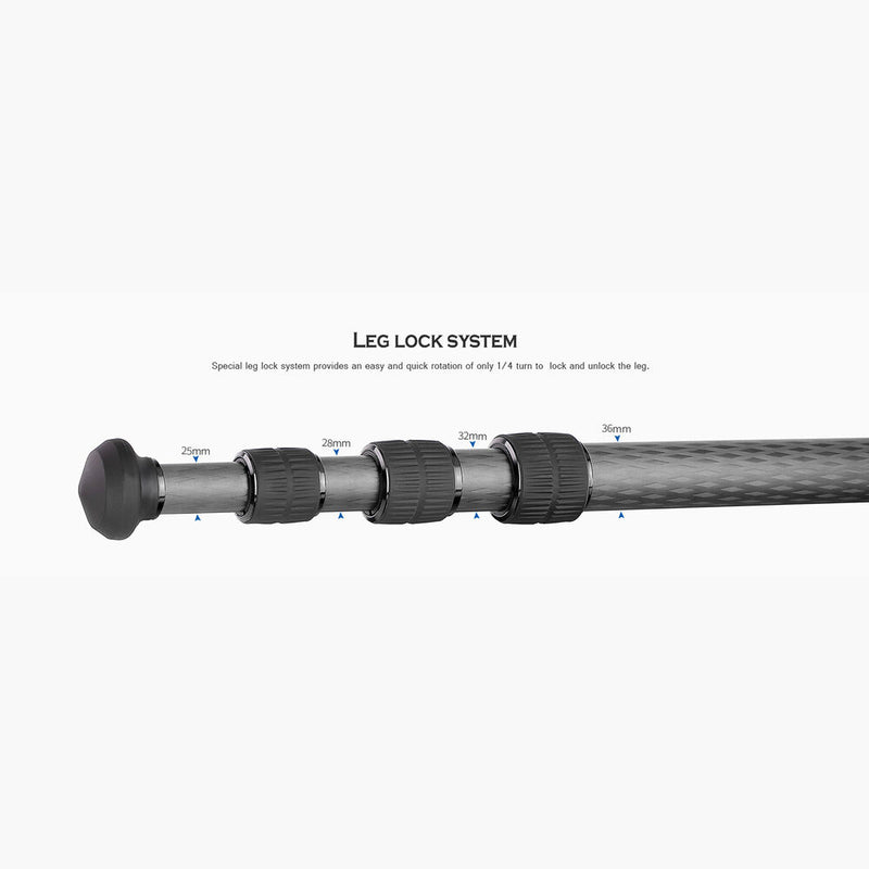 Leofoto LS-364CX Carbon Fiber Tripod
