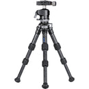 Leofoto LS-223CEX X Ranger Carbon Fiber Table Tripod with Leveling Base & LH-25 Mini Ball Head