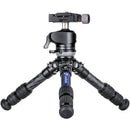 Leofoto LS-223CEX X Ranger Carbon Fiber Table Tripod with Leveling Base & LH-25 Mini Ball Head