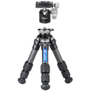 Leofoto LS-223CEX X Ranger Carbon Fiber Table Tripod with Leveling Base & LH-25 Mini Ball Head