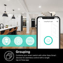 TP-Link HS220 Smart Wi-Fi Light Switch & Dimmer (Light Almond)