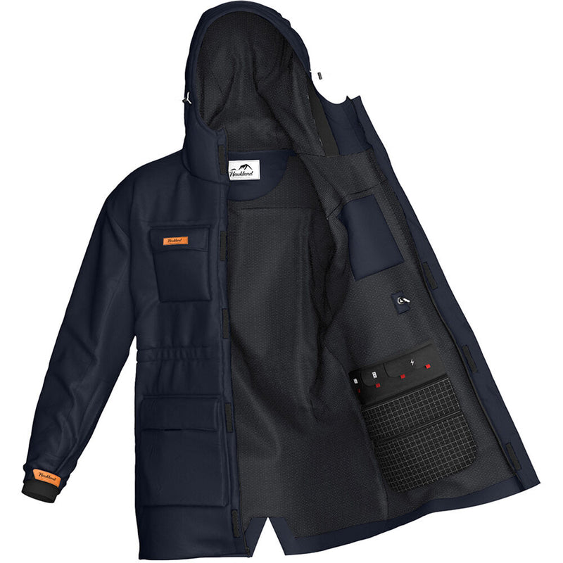 Haukland 7-in-1 Photography Jacket (Black/Blue, Men's 4XL)