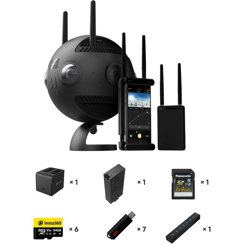 Insta360 Pro II Spherical VR 360 8K Camera Premium Bundle