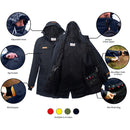 Haukland 7-in-1 Photography Jacket (Black/Blue, Men's 4XL)