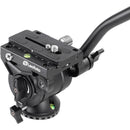Leofoto MF-324C Flip Lock Carbon Fiber Monopod with Base and Fluid Head