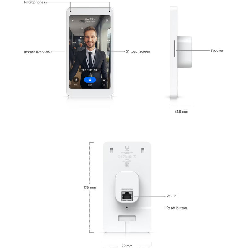 Ubiquiti Networks 5" UniFi Access Intercom Viewer