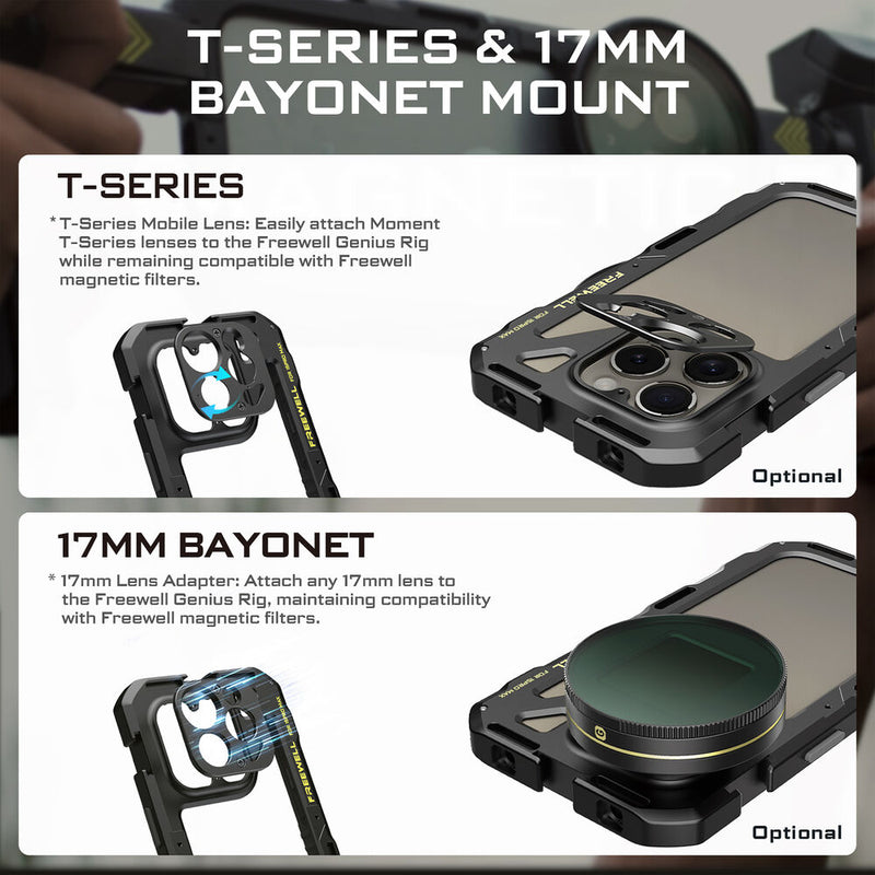 Freewell Genius Smartphone Rig Cage for iPhone 15 Pro Max