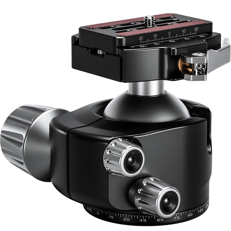 Leofoto LH-55LR Ball Head with LR-70 Lever-Release Clamp (Black)