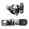 Leofoto LS-364CX Carbon Fiber Tripod with LH-47LR Ball Head