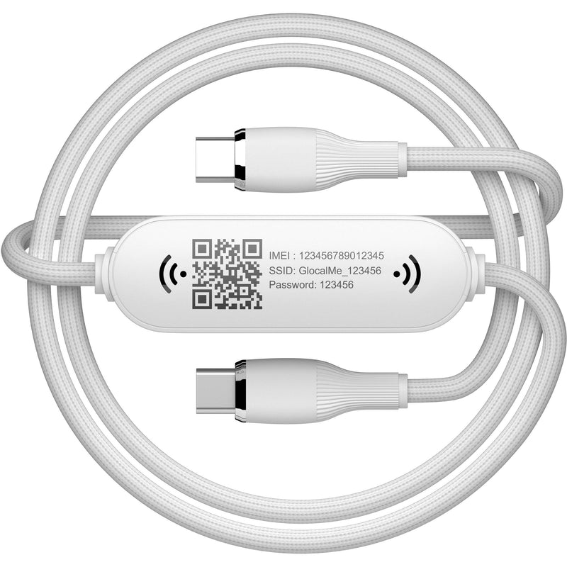 GlocalMe UniCord USB-C Cable with 4G CloudSIM Hotspot (3.3')