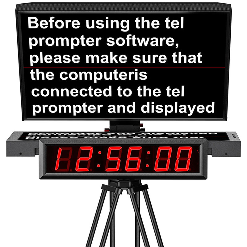 Desview DT20-MS Dual-Screen HDMI/3G-SDI Teleprompter with 20" High-Bright Monitors