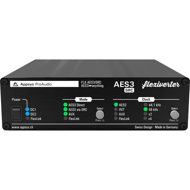 Appsys ProAudio 16x16 Channel AES/EBU Card for Flexiverter with Built-In SRC