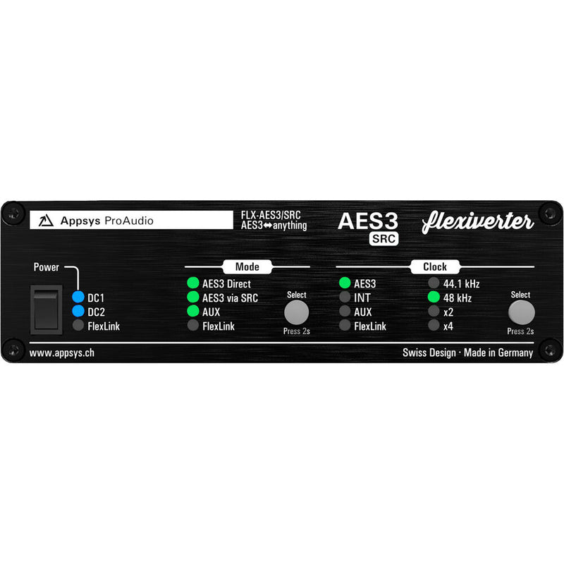 Appsys ProAudio 16x16 Channel AES/EBU Card for Flexiverter with Built-In SRC