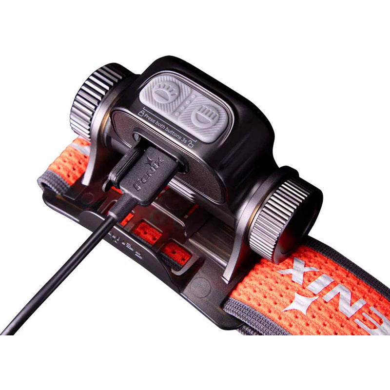 Fenix Flashlight HM65R-T V2 Rechargeable Trail Running LED Headlamp (Black)
