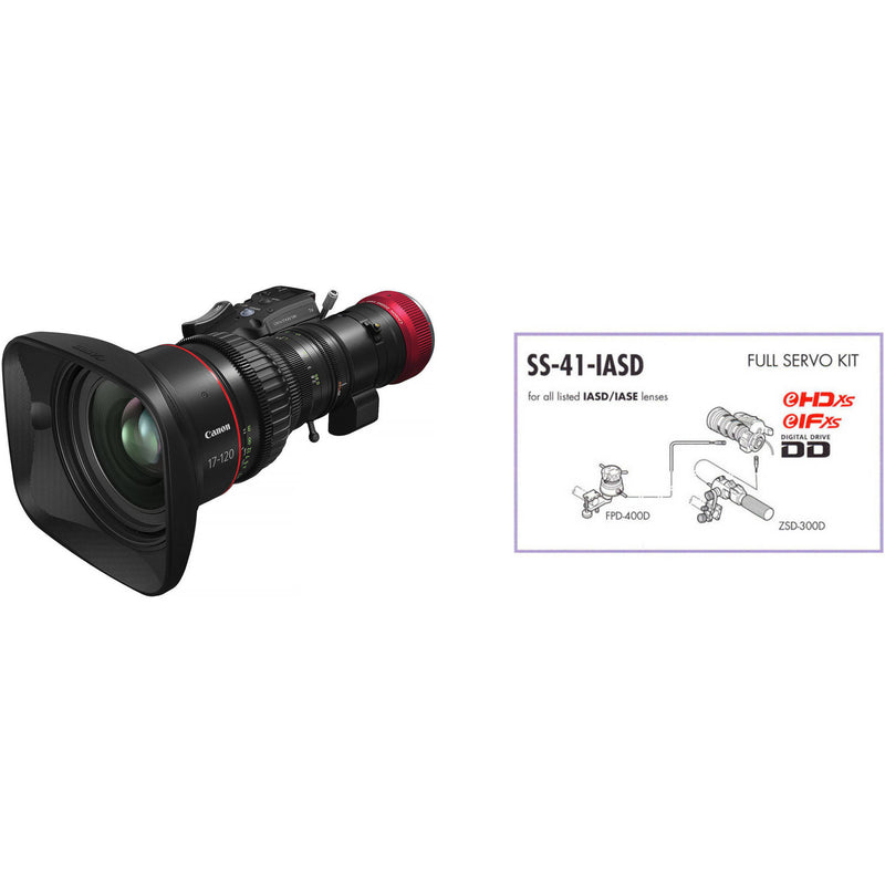 Canon Cine-Servo 17-120mm T2.95-3.9 Zoom Lens with SS-41-IASD Full-Servo Kit (Canon RF)