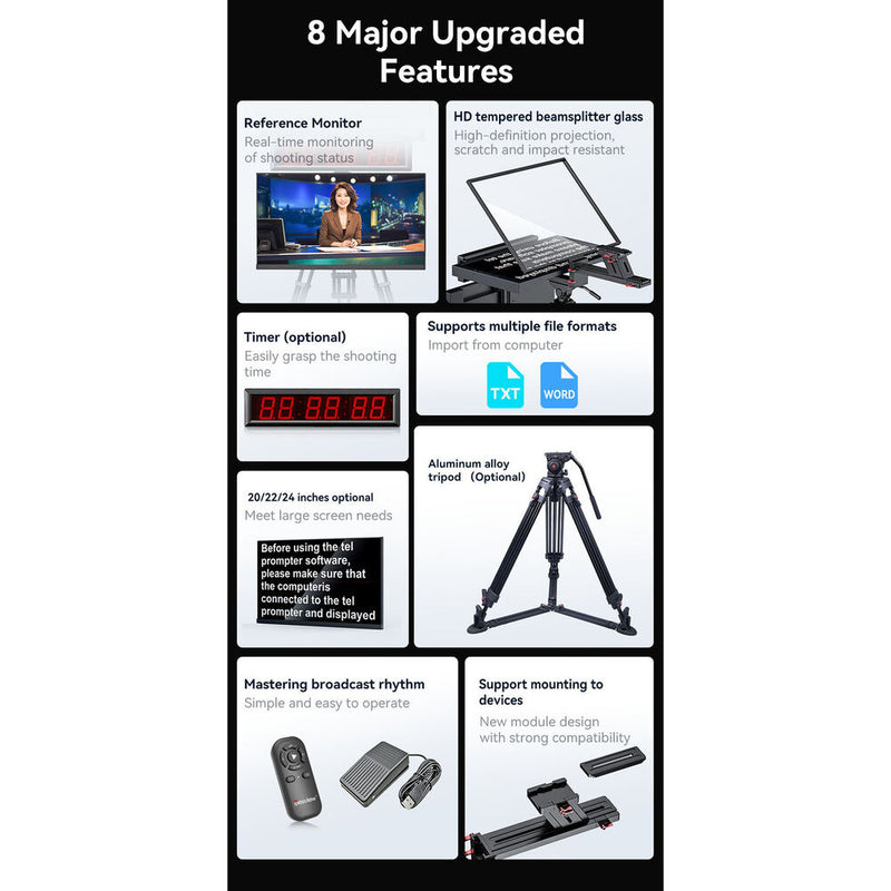 Desview DT20 Dual-Screen Teleprompter Kit (20")