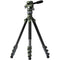 Tilta Travel Video Fluid Head with 3-Stage Carbon Fiber Tripod Legs (Forest Green)
