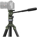 Tilta Travel Video Fluid Head with 3-Stage Carbon Fiber Tripod Legs (Forest Green)