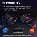 Crucial 32GB Pro Overclocking DDR5 6000 MT/s UDIMM Memory Kit (2 x 16GB, Black)