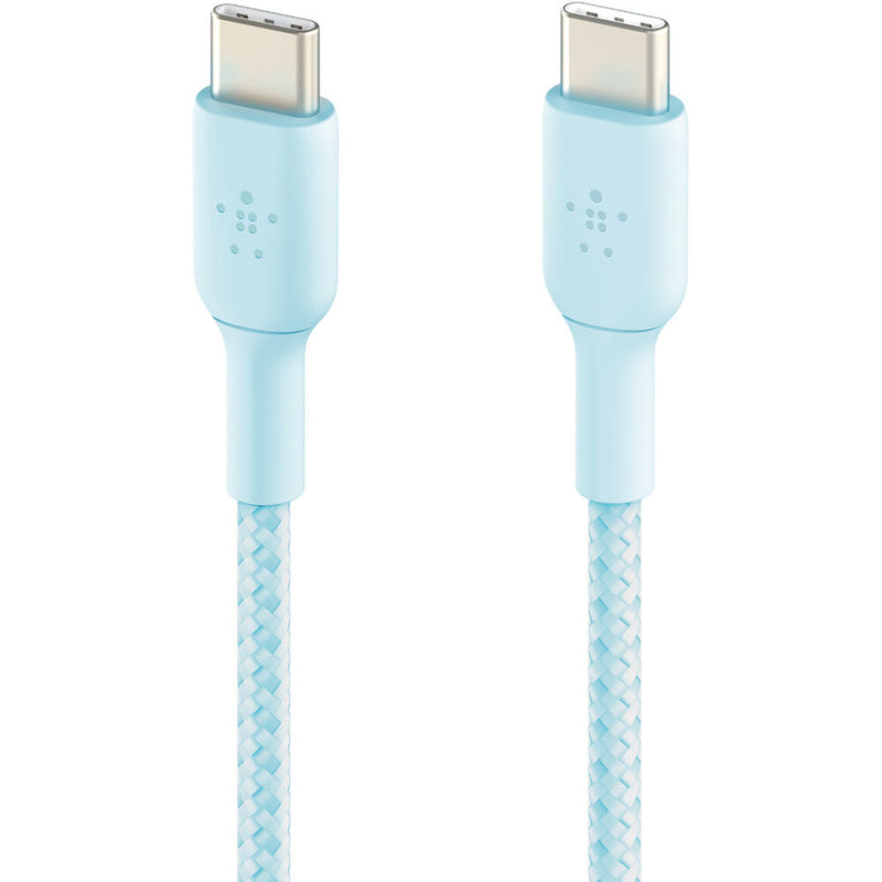 Belkin BoostCharge Braided 60W USB-C Cable (Blue, 6.6')