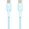 Belkin BoostCharge Braided 60W USB-C Cable (Blue, 6.6')