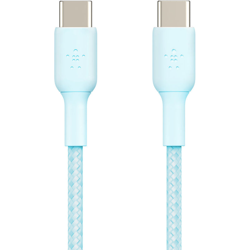 Belkin BoostCharge Braided 60W USB-C Cable (Blue, 6.6')
