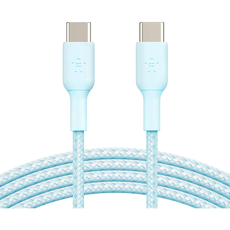 Belkin BoostCharge Braided 60W USB-C Cable (Blue, 6.6')