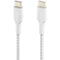 Belkin BoostCharge Braided 60W USB-C Cable (White, 6.6')