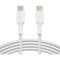 Belkin BoostCharge Braided 60W USB-C Cable (White, 6.6')