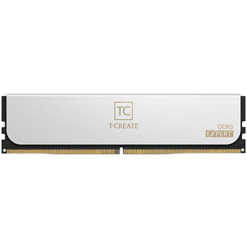Team Group 64GB T-Create Expert DDR5 6400 MHz UDIMM Memory Kit (2 x 32GB, White)