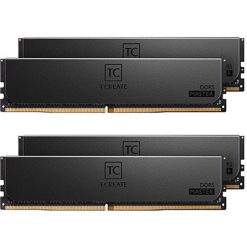 Team Group 64GB T-Create Master DDR5 6000 MHz ECC RDIMM Memory Kit (4 x 16GB, Black)